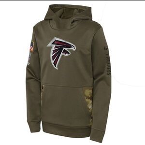 NFL Atlanta Falcons Nike Therma-Fit Camouflage Salute Hoodie Jacket Men's Medium